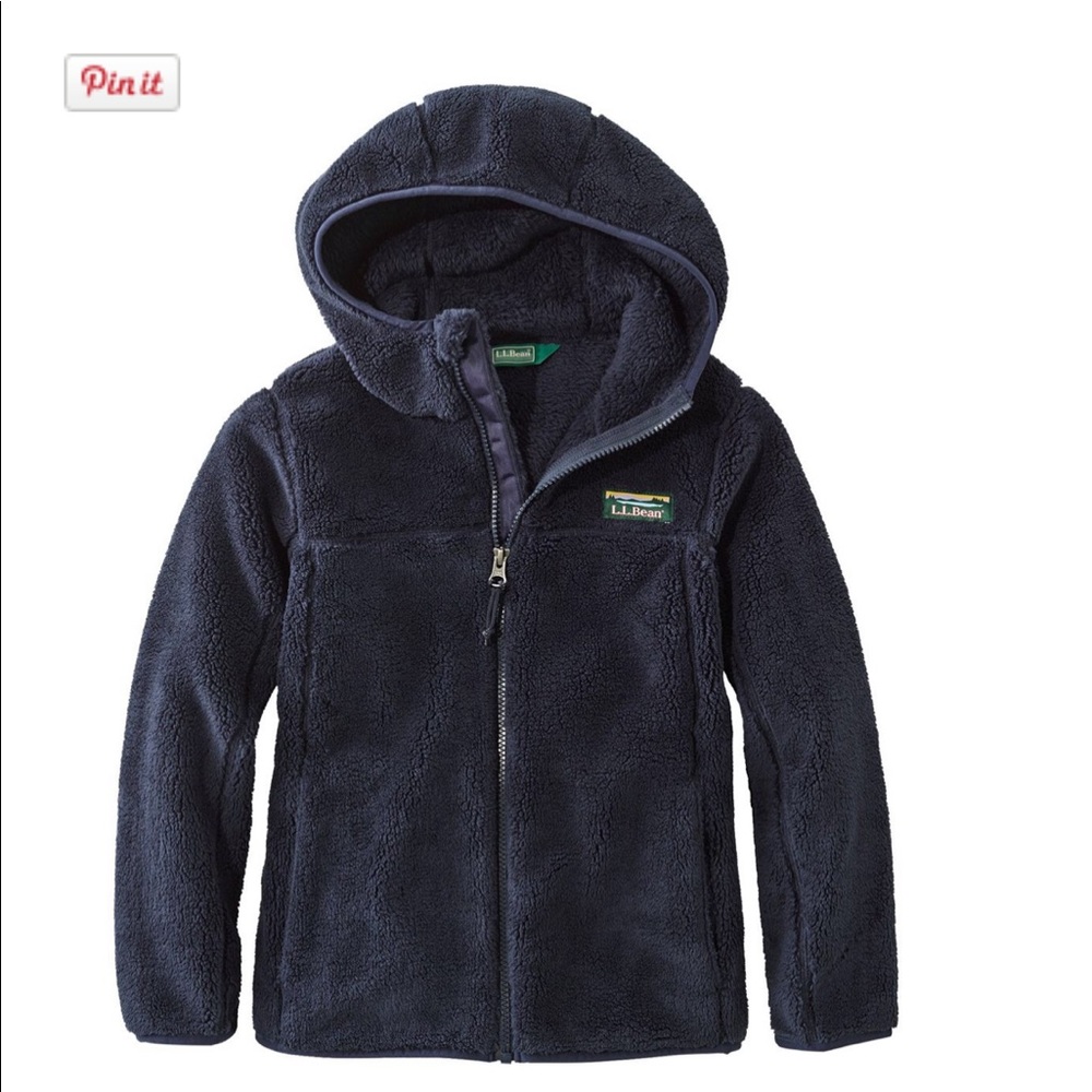 LL Bean kids fleece size 5-6 EUC